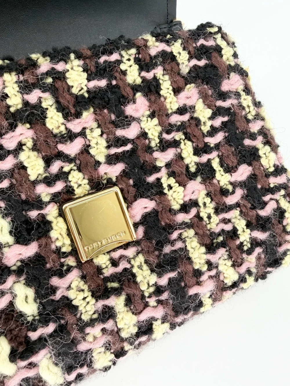 Tory Burch Emerson Tweed Chain Wallet